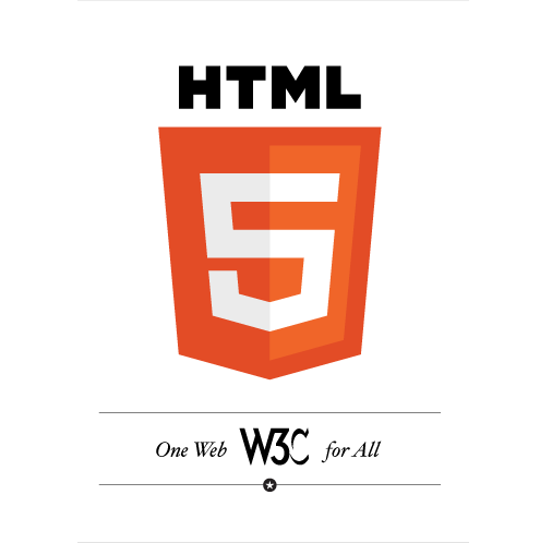 Officiële logo van HTML5